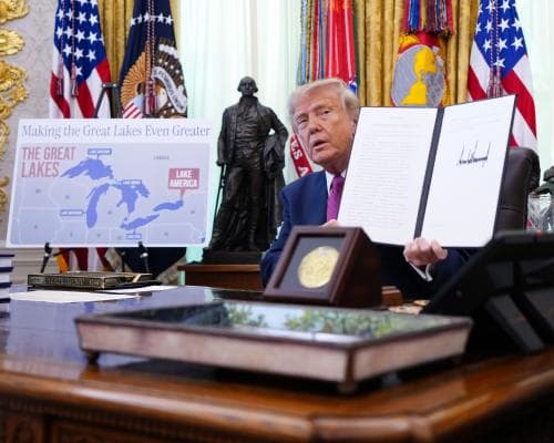 Trump's Lake America Order: A Symbolic Salvo in a Tariff War That's Redrawing North American Trade Lines
