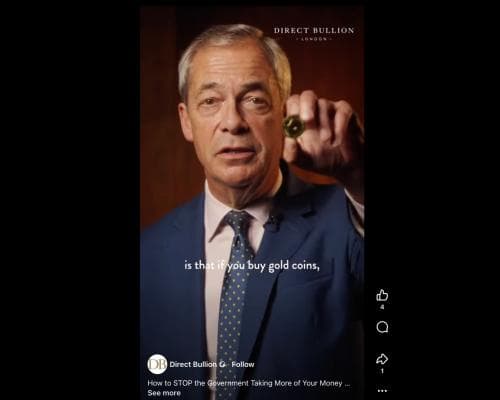 Nigel Farage’s £685,500 Gold Gig: The Real Story Behind the Bullion Pitch
